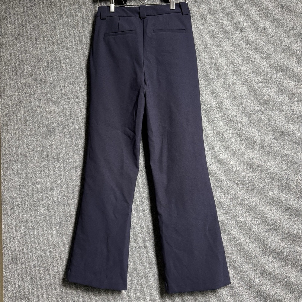 Rachel Zoe Navy Blue Pants Straight Leg Slacks Quiet Luxury Corporate